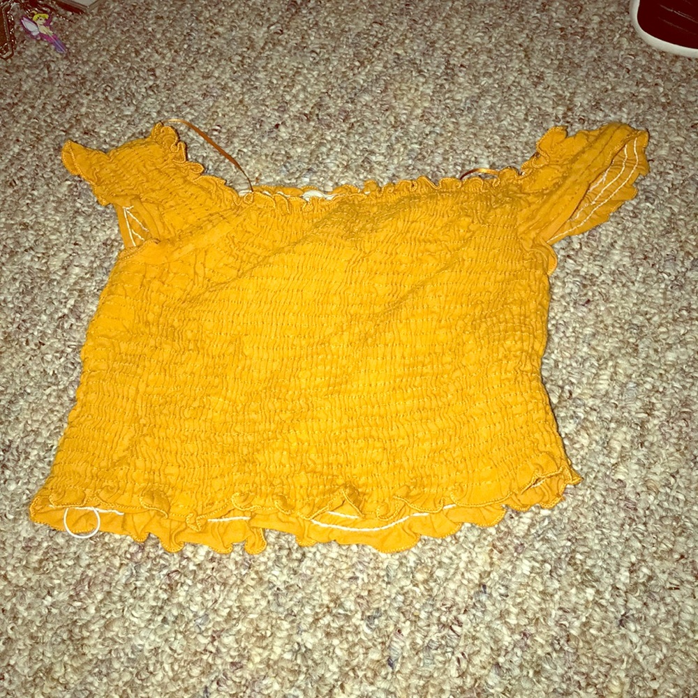 Orange Fringe CropTop